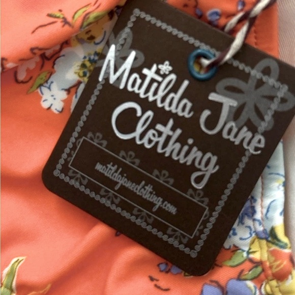 Women’s Matilda Jane Flouncy Floral Orange Tankini Top + Swim Bottom Size XS NWT - Picture 7 of 9